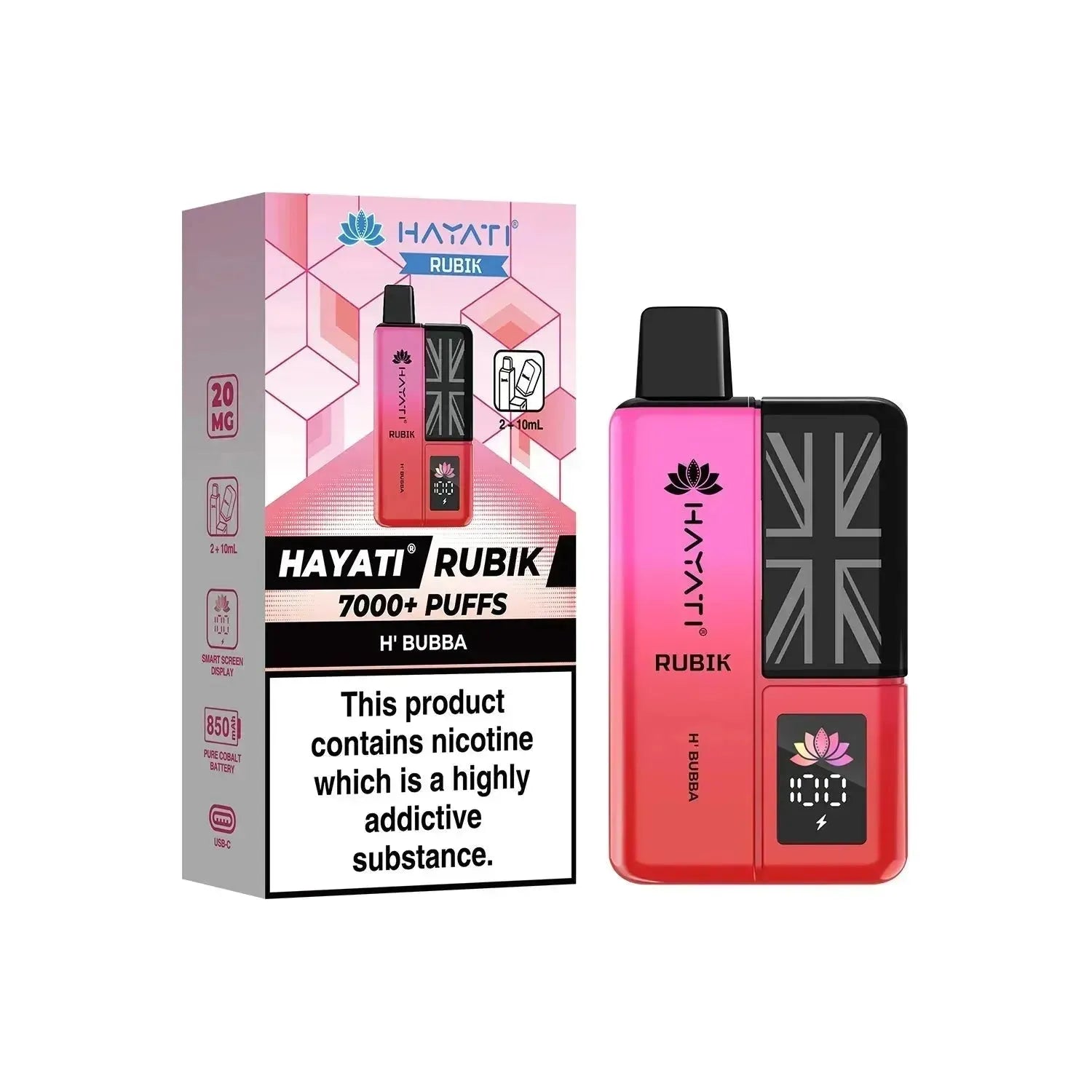 Hayati Rubik 7000+ | Single Bar - Discount Vapes